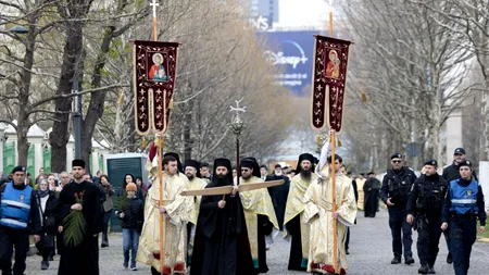 UPDATE | Pelerinaj de Florii 2023. Imagini de pe traseul procesiunii religioase organizate în București (FOTO)