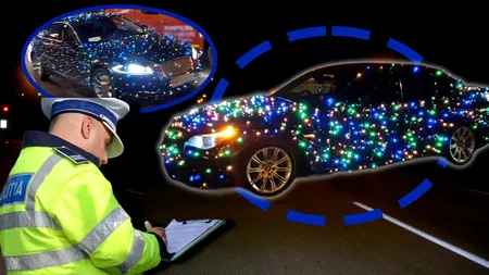 Amenzi usturătoare pentru șoferii care își împodobesc mașinile cu luminițe de Crăciun