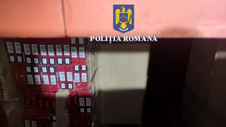 FOTO VIDEO | Fabrică clandestină și un tir plin cu ȚIGĂRI de contrabandă, descoperite de polițiști în Fălticeni