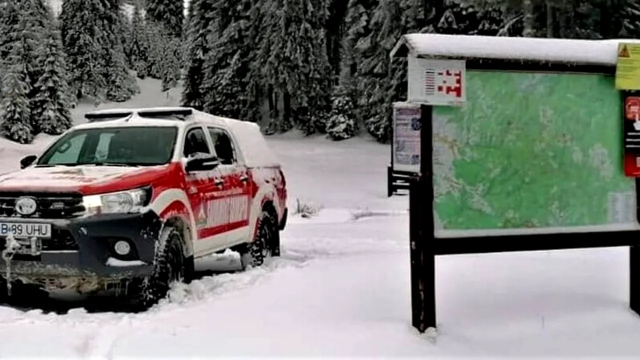Județul în care stratul de zăpadă ajunge până la jumătate de metru, în zona montană