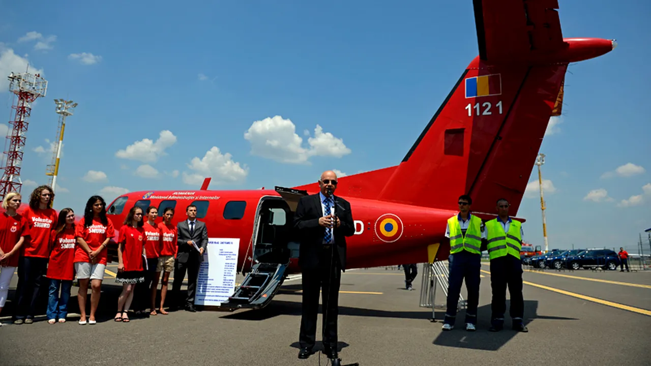Prima misiune a avionului SMURD, la Târgu Mureș, pentru o pacientă în stare foarte gravă