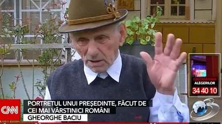Ce vor seniorii de peste 90 de ani de la viitorul președinte al țării. Domnul Gheorghe Baciu împlinește 103 ani chiar în ziua votului