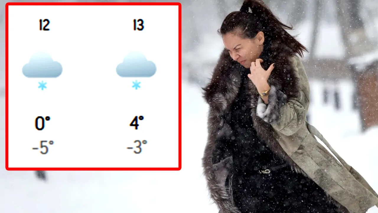 Viscol și -5 grade Celsius în România, de Paște. Pe ce dată scăpăm de iarnă