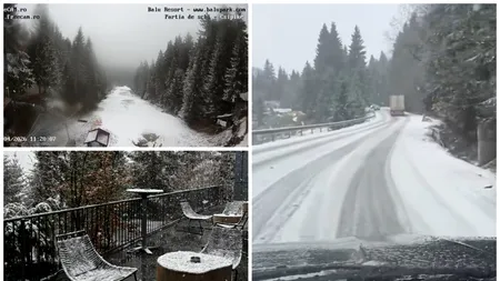 Ninsori în toiul primăverii. Ninge ca-n povești în România, azi, 21 aprilie 2026