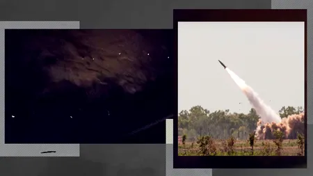 VIDEO EXCLUSIV | Scene terifiante cu atacul dronelor rusești la Chilia Nouă, filmate din România. 