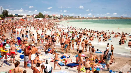 Deși este jumătatea lui august, apa mării este foarte rece, spre nemulțumirea turiștilor aflați pe litoral în această perioadă