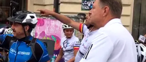 Klaus Iohannis  marșul bicicliștilor Pedalăm pentru România București