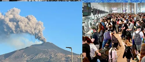 A erupt vulcanul Etna. Sunt perturbări ale zborurilor de pe aeroportul Catania – Fontanarossa. Unde puteți găsi informații