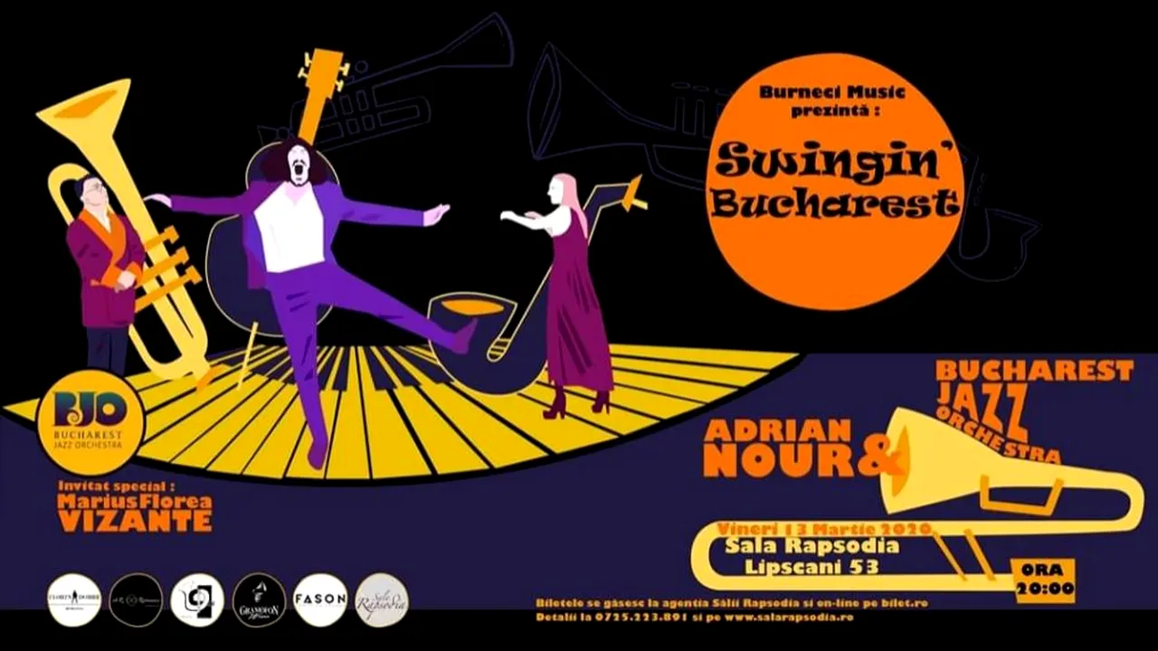 EVENIMENT CULTURAL | Concertul Swingin’ Bucharest – o reîntoarcere în timp în epoca de aur a big band-ului de jazz