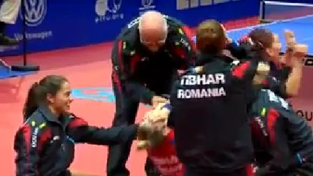 Aur pentru România la Europeanul de tenis de masă, după ce a învins echipa Germaniei. VIDEO