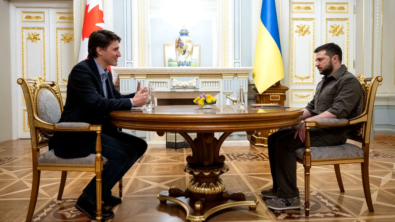 Justin Trudeau, vizită la Kiev: „Este foarte clar că Vladimir Putin este responsabil de crime de război”
