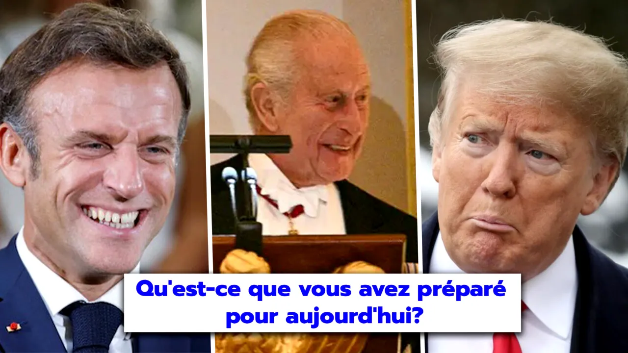Care a fost reacția lui Macron la gluma regelui Charles care l-a „întors” pe Trump: „Dacă nu eram noi, acum vorbeați franceza”