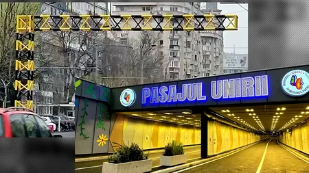 VIDEO EXCLUSIV | Cum arată noile porți de presemnalizare a înălțimii la Pasajul Unirii. Noul sistem va avea senzori și panouri LED