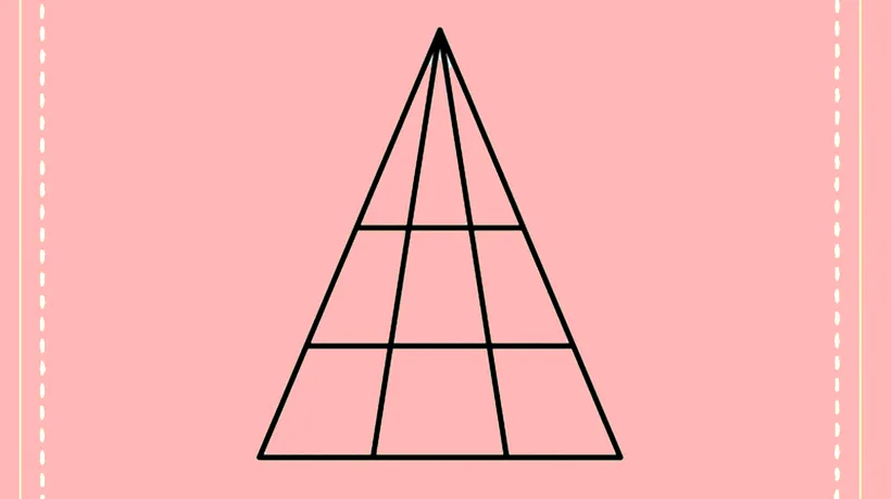 TEST IQ | Uitați-vă cu atenție la această imagine! Câte triunghiuri sunt, de fapt?