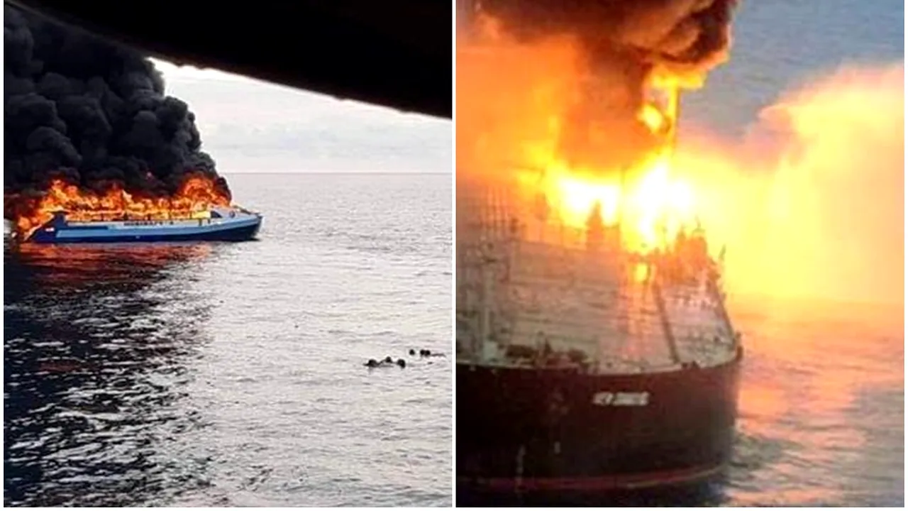 FERIBOT de pasageri, cuprins de flăcări în Filipine. 12 persoane au murit - VIDEO