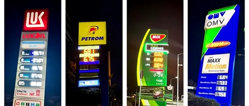 Câți lei a ajuns să coste 1 litru de MOTORINĂ standard, în benzinăriile din București?