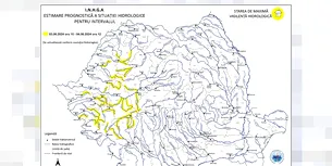 <span style='background-color: #209cc9; color: #fff; ' class='highlight text-uppercase'>ULTIMA ORĂ</span> Cod Galben de viituri și inundații în bazinele hidrografice din Vestul și Sud-Vestul României