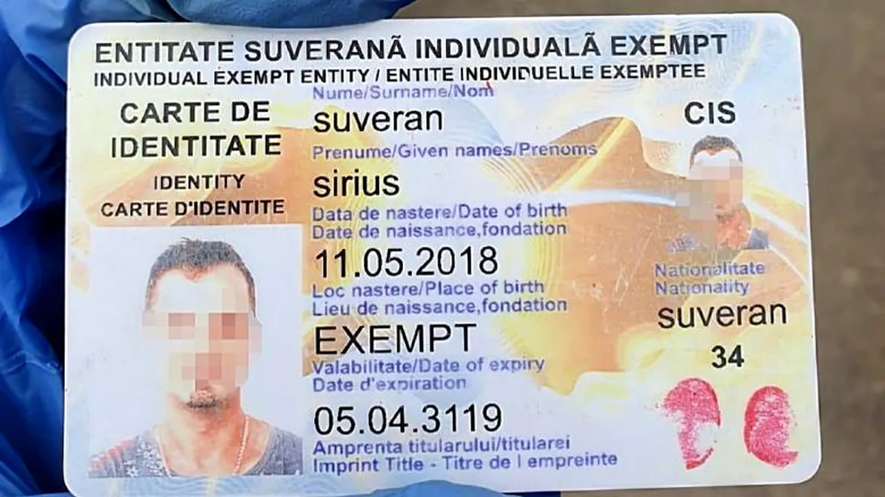 CIUDAT. Un bucureștean s-a legitimat cu un act de identitate intitulat „Entitatea Suverană Individuală Exempt”. Ce a urmat