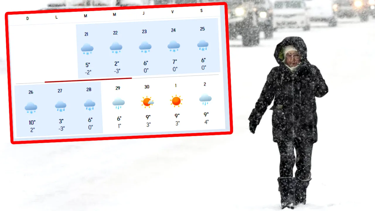 Meteorologii Accuweather anunță 8 zile consecutive de ninsori în România. Care sunt orașele afectate