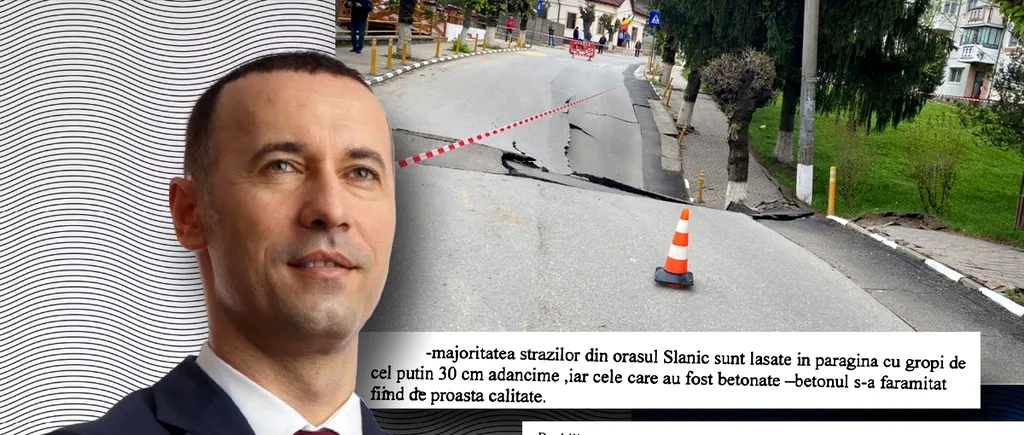 Iulian Dumitrescu (PNL), „Baronul Lamborghini”, știa că firma care a introdus gaze pe strada surpată la Slănic a făcut lucrări de mântuială