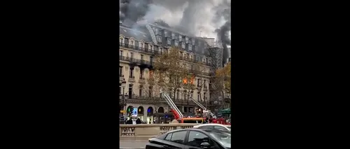 Incendiu de proporții în centrul Parisului, lângă Opera Garnier: „Este îngrozitor”