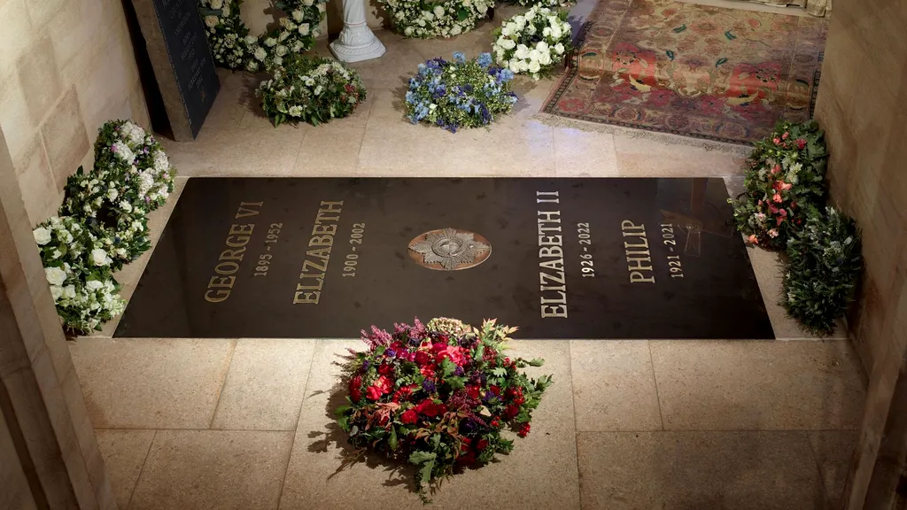 Mormântul reginei Elisabeta a II-a. Prima imagine cu piatra funerară a fostului monarh britanic