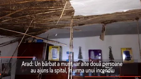 Incendiu izbucnit de la o țigară în Arad. O persoană a murit și alte două au ajuns intoxicate la spital