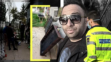 Rudele lui Emi Pian, amendate de Poliție pentru că au “încins” grătarele în cimitir (FOTO)