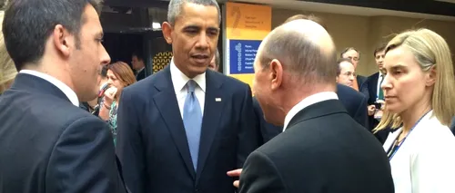 Băsescu s-a fotografiat cu Obama la Haga. FOTO