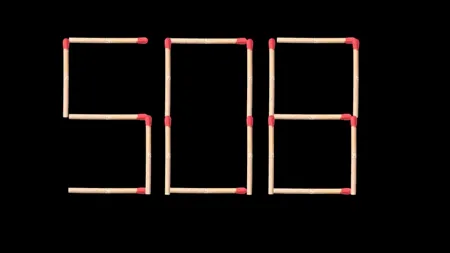 Test IQ pentru super-genii | Mutați 2 bețe de chibrit pentru a forma cel mai mare număr posibil din 508