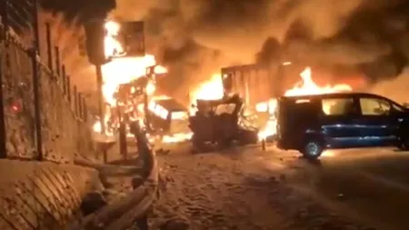 Accident în lanț cu zeci de mașini pe o autostradă din Japonia. Doi morți și 26 răniți