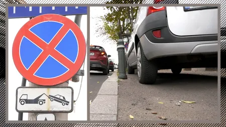 EXCLUSIV VIDEO | Șoferii, revoltați că și-ar putea găsi mașina ridicată dacă o parchează pe trotuar. 