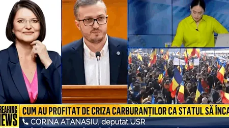 Explicația halucinantă a unui deputat USR pentru care România nu scade prețul benzinei. A amuțit un întreg studio de televiziune