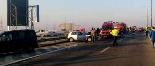 Accident grav pe Autostrada Soarelui. Cinci victime, dintre care un copil de trei ani, mort, iar un altul se află în comă