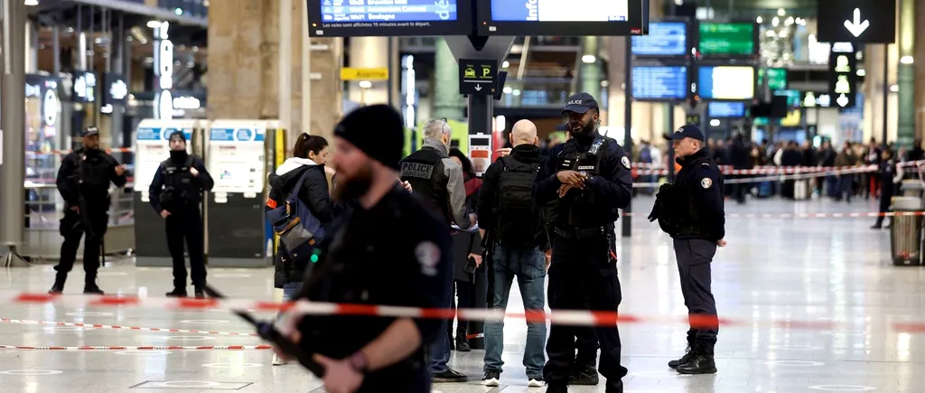 Atac cu armă albă în gara centrală din Paris. Mai multe persoane au fost rănite