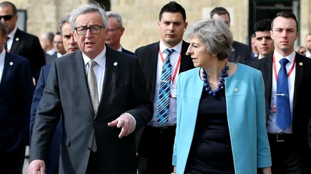 Juncker,  ironic înainte de întâlnirea cu Theresa May: 