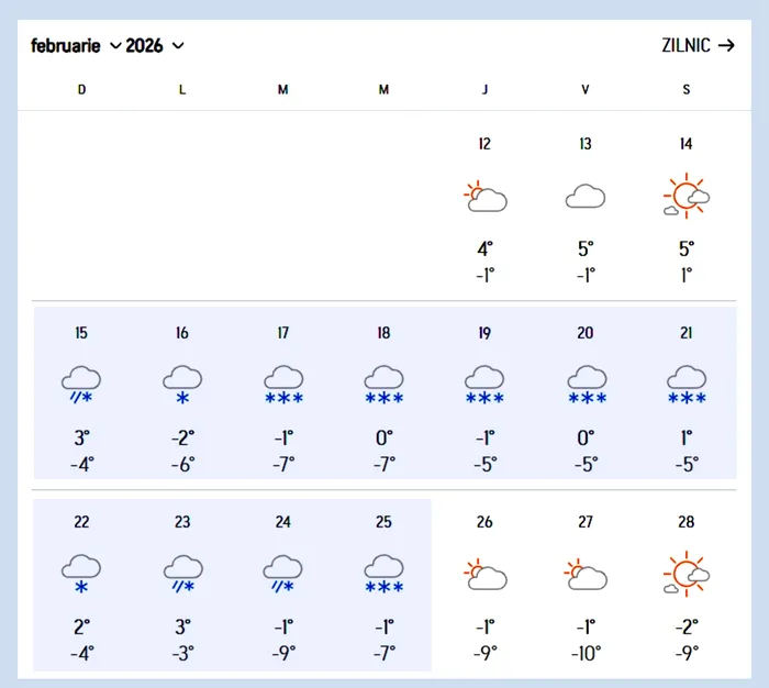 Ninge 11 zile fără oprire în România. Pe ce dată vine 