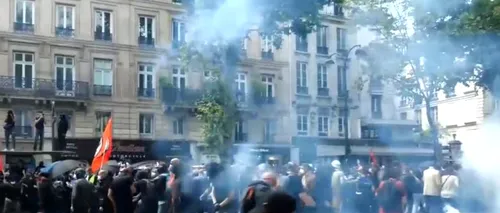 Incidente violente la Paris, de Ziua Națională a Franței. Un protest al medicilor s-a transformat într-o bătaie generală cu forțele de ordine (VIDEO)