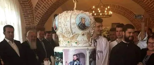Tort decorat cu figuri bisericești la Episcopia Ortodoxă Română a Maramureșului și Sătmarului 