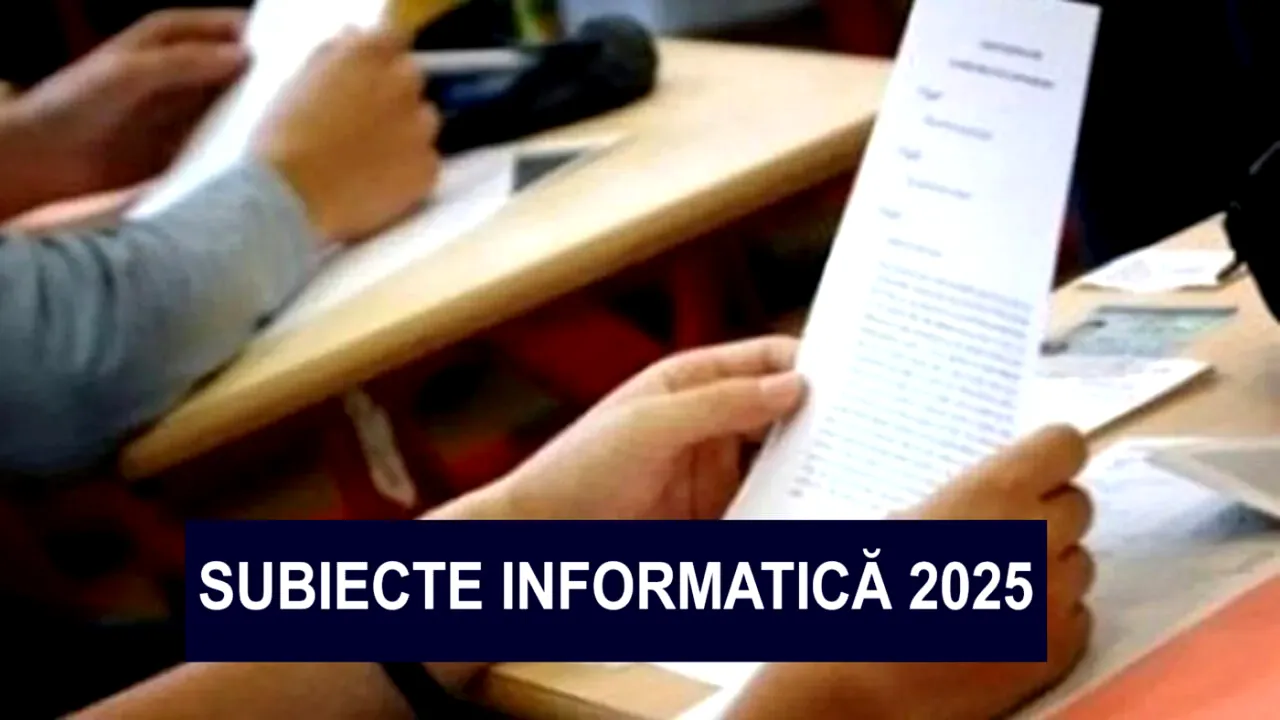 BAC 2025 | Acestea sunt subiectele de la informatică din a treia zi de Bacalaureat