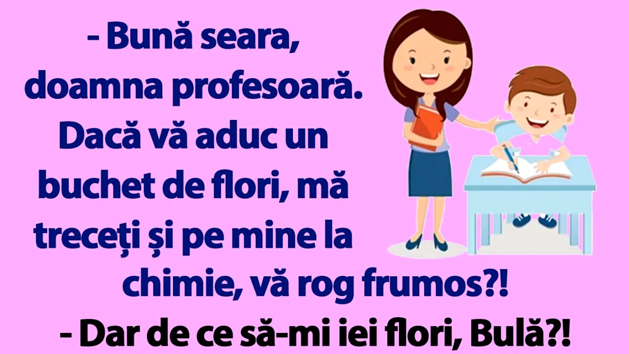 BANC |  Bulă și profesoara de chimie