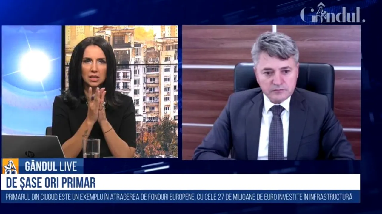 GÂNDUL LIVE. Gheorghe Damian, primarul din Ciugud, la al șaselea mandat: „Ba se poate! Discutăm despre educație, azi e Ziua Educației” / „Angajările la noi nu se fac pe cumetrii”