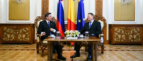 Am avansat ideea EXTINDERII UE în Balcanii de Vest. Klaus Iohannis, întâlnire cu Borut Pahor, președintele Sloveniei. Marea Britanie trebuie să se retragă ORDONAT din UE