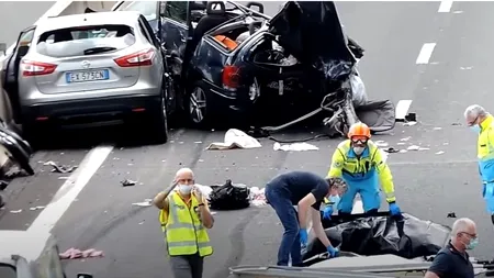 TRAGIC. Românul de 30 de ani care și-a pierdut părinții și doi copii în accidentul din Italia a fost arestat (VIDEO)