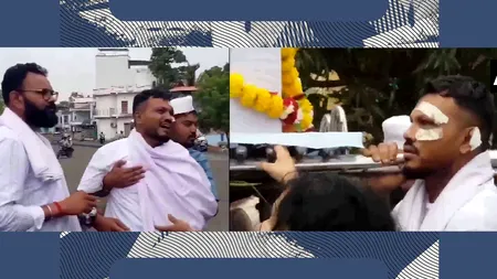 Unicul supraviețuitor al zborului Air India, surprins în timp ce cară sicriul fratelui său, mort în același avion