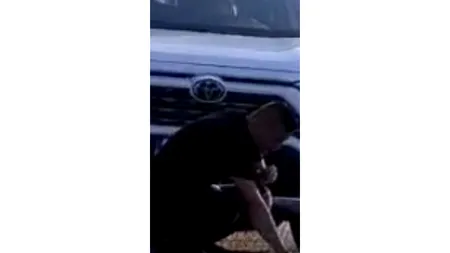 VIDEO | Metoda inedită prin care doi șoferi români i-au oprit pe cei care încercau să depășească coloana, în Vama Giurgiu