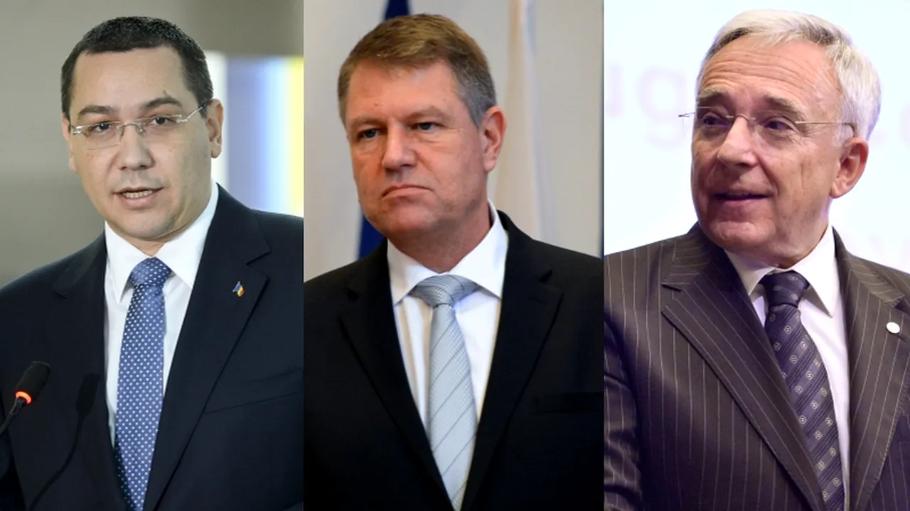 Klaus Iohannis, peste Mugur Isărescu în topul încrederii românilor. Cum a scăzut Ponta din octombrie până acum