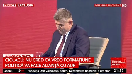 Marcel Ciolacu semnează în direct: „NU am să desemnez un prim-ministru din partea partidului AUR”