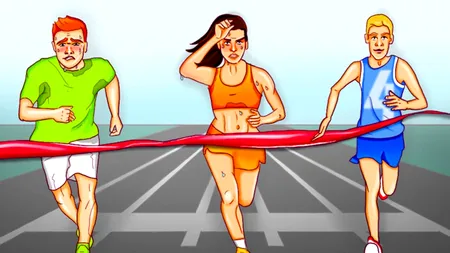 Test IQ | Care dintre cei 3 atleți trișează? Geniile răspund corect în 4 secunde