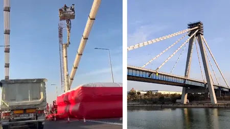 Traficul pe DN39 Constanța – Vama Veche, BLOCAT parțial după ce un protestatar s-a urcat pe podul din Agigea pentru a striga: „Turul 2 înapoi”